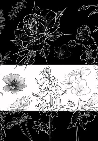 Brushes Pack flowers 2