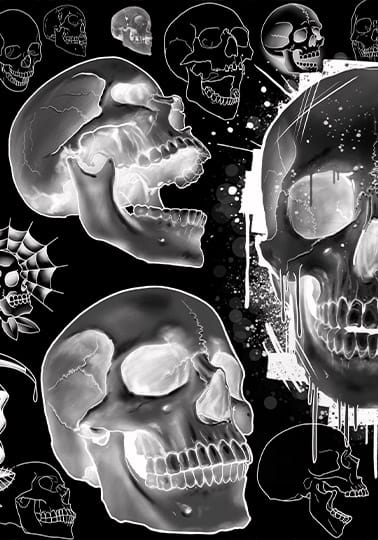 Procreate Skulls Brush Pack